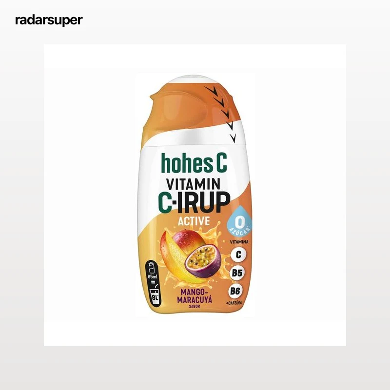 HOHES C concentrado de sabor a fruta sin azúcar y enriquecido con vitaminas 65 ml.