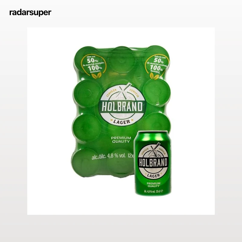 HOLBRAND Cerveza clásica pack de 12 uds. x 33 cl.