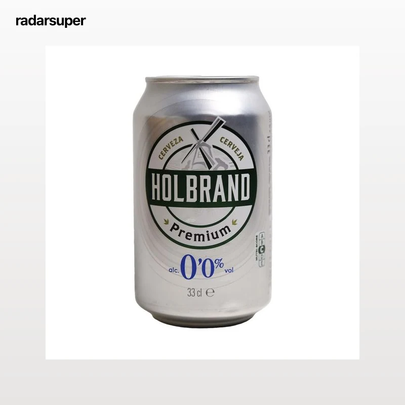 HOLBRAND Cerveza sin alcohol Lata 33 cl.
