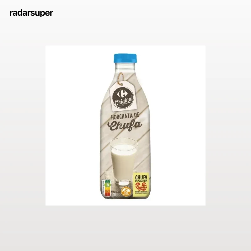 Horchata de chufa Carrefour Original sin gluten botella 1 l.