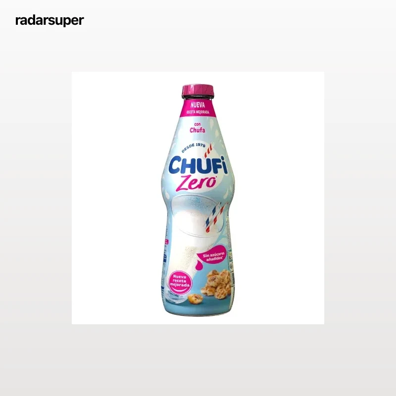 Horchata de chufa sin azúcar añadido Chufi Zero sin gluten y sin lactosa botella 1 l.