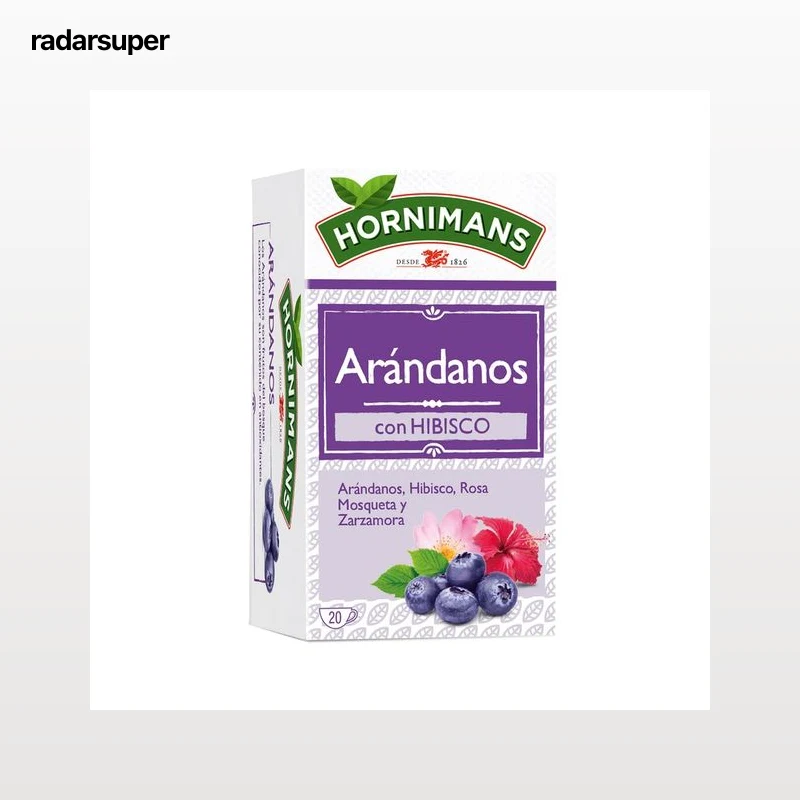 HORNIMANS Infusión de arándanos con hibisco 20 uds. 30 g.