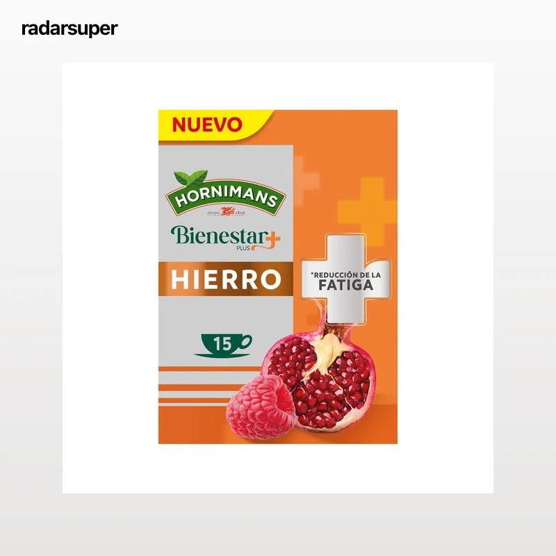 HORNIMANS Infusión bienestar hierro 15 uds. 22,5 g.