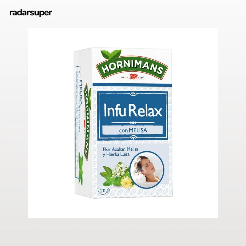 HORNIMANS Infusión relajante de azahar, melisa, tila y hierba Luisa Infurelax 20 uds. 30 g.