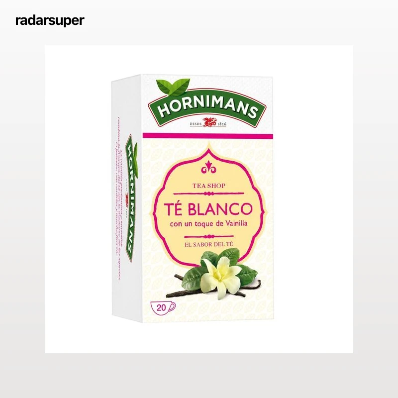 HORNIMANS Té blanco con un toque de vainilla 20 uds. 35 g.