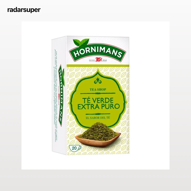 HORNIMANS Te verde extra puro 20 uds. 30 g.