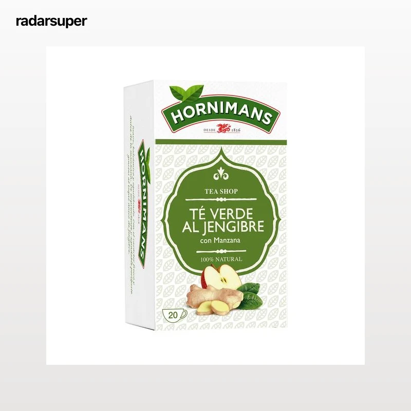 HORNIMANS Té verde jengibre manzana 20ud. 30 g.