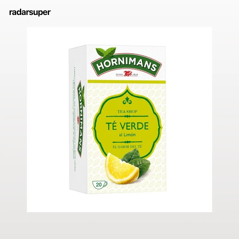 HORNIMANS Té verde con limón aromatizado 20 uds.30 g.
