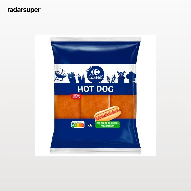 Hot dog Classic' Carrefour 330 g.