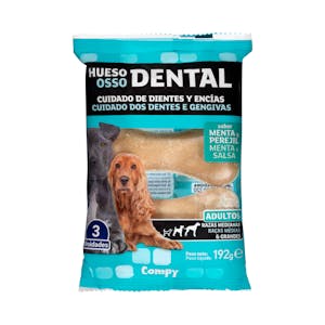 Hueso dental perro adulto sabor menta y perejil