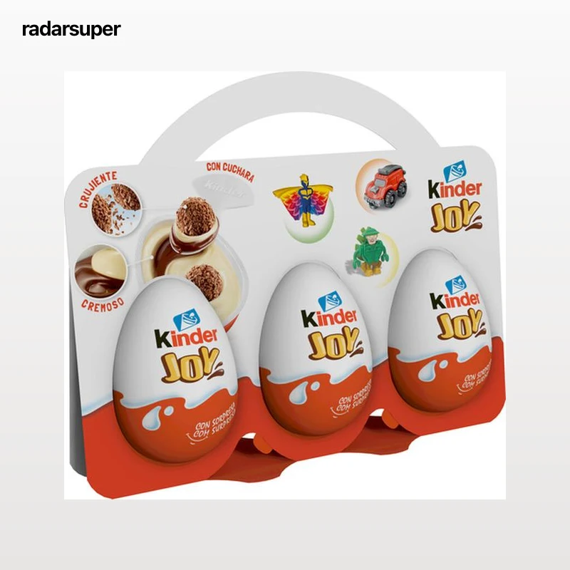 Huevos de chocolate con sorpresa kinder Joy 3 unidades