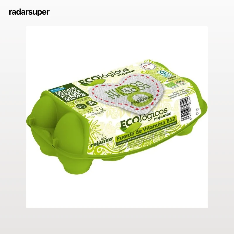 Huevos ecológicos M-L Rujamar 8 unidades