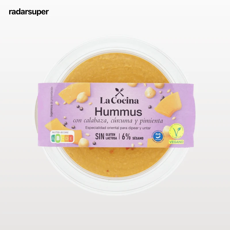 Hummus con calabaza y cúrcuma