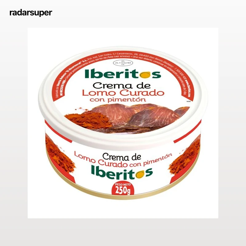 IBERITOS Crema de lomo curado con pimentón 250 g.