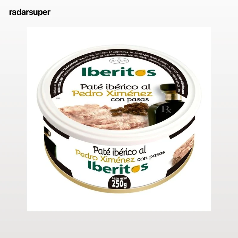IBERITOS Pate iberico Pedro Ximenez con pasas 250 g.