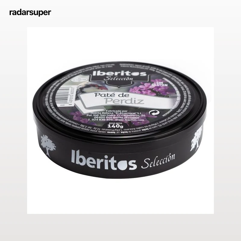 IBERITOS Paté de perdiz de monte lata de 140 g.