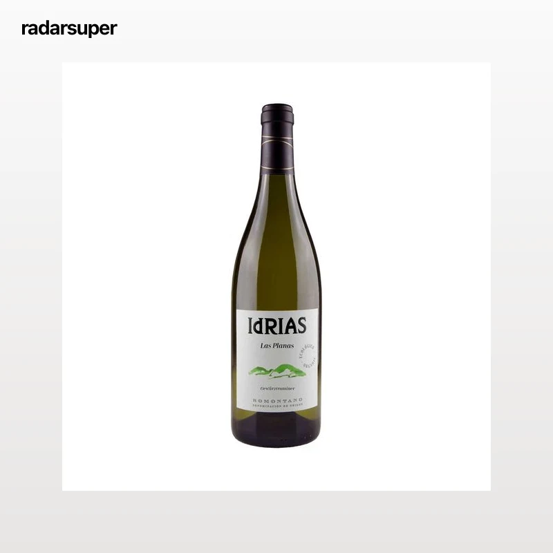 IDRIAS Las planas Vino blanco ecológico con D.O.P. Somontano botella 75 cl.