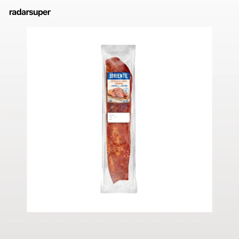 INCARLOPSA Tira de costilla de cerdo adobada.