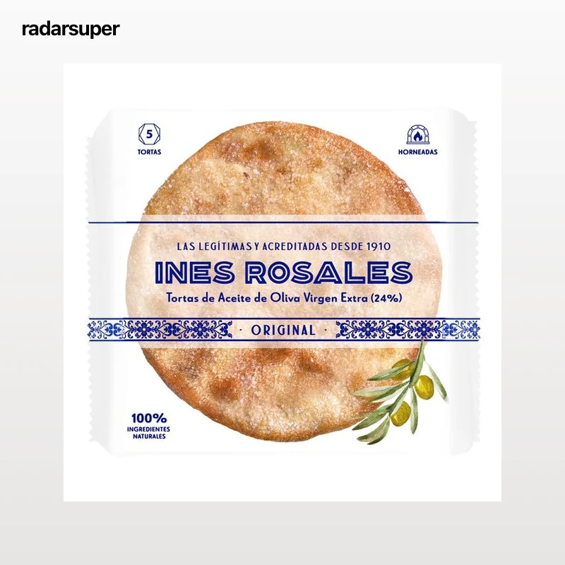 INÉS ROSALES Torta de aceite de oliva virgen extra 5 uds x 150 g.
