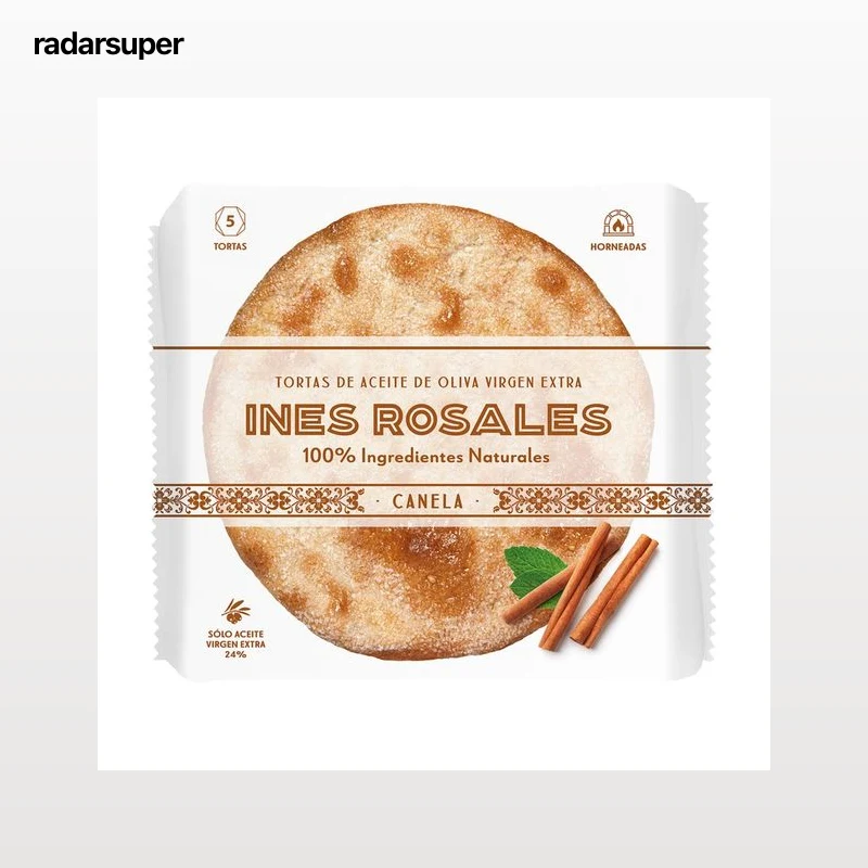 INÉS ROSALES Tortas de aceite de oliva virgen extra de canela  5 uds 150 g.