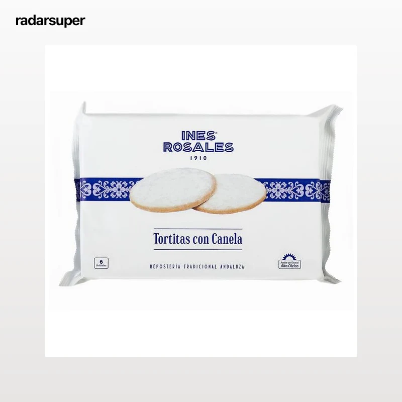 INÉS ROSALES Tortitas nevadas con canela 6 uds. 180 g.