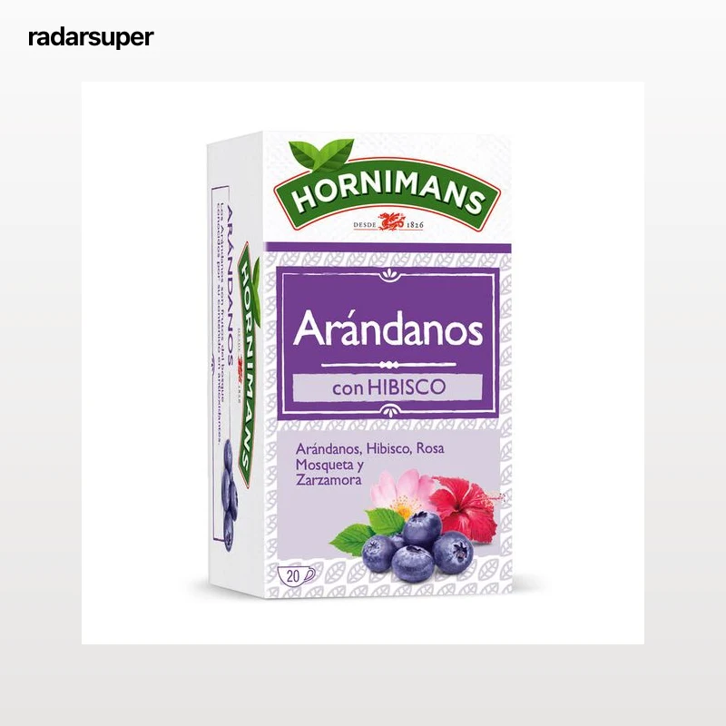 Infusión de arándano-hibisco Hornimans 20 unidades