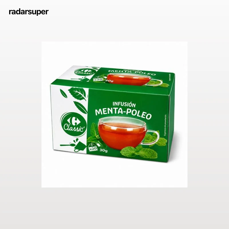 Infusión de menta-poleo en bolsitas Carrefour Classic 20 ud.
