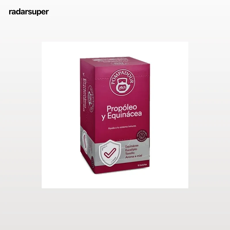 Infusión de propóleo y equinácea en bolsitas Pompadour 15 ud.