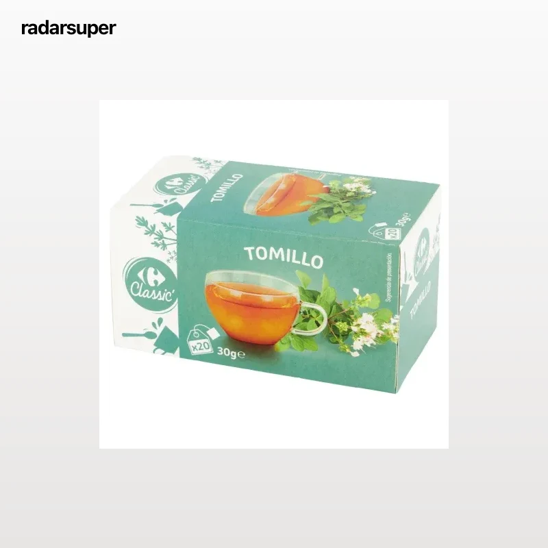 Infusión de tomillo en bolsitas Carrefour Classic 20 ud.