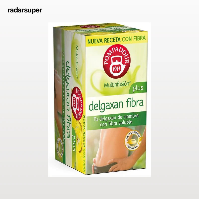 Infusión delgaxan fibra Pompadur 20 Uds