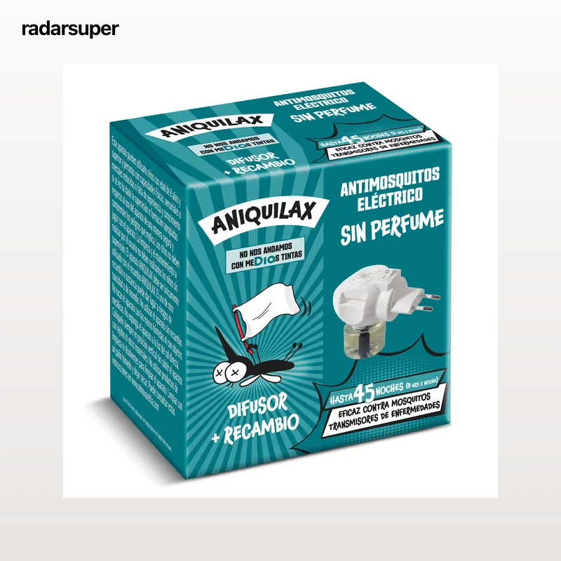Insecticida eléctrico antimosquitos aparato y recambio Dia Aniquilax 1 unidad