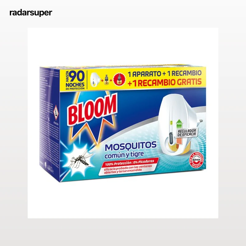 Insecticida electrico aparato + recambio Bloom para mosquitos