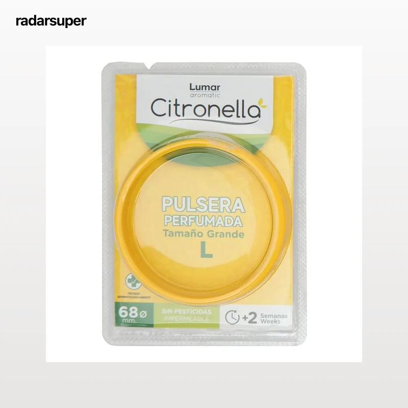 Insecticida pulsera perfumada citronella Lumar Talla L