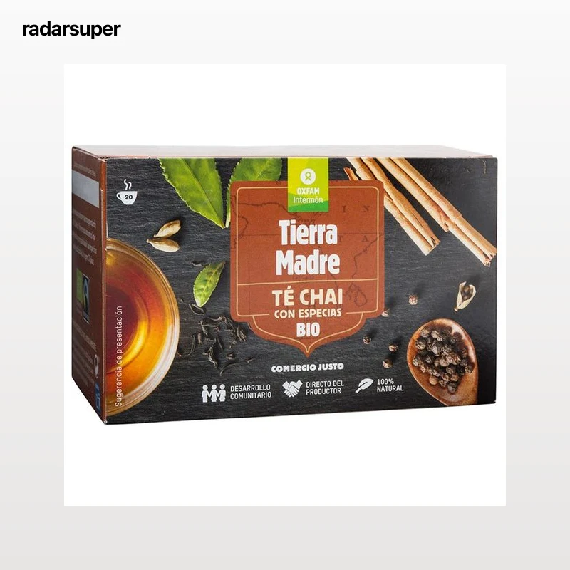 INTERMÓN OXFAM Té Chai con especias ecológico INTERMÓN OXFAM TIERRA MADRE 40 g.