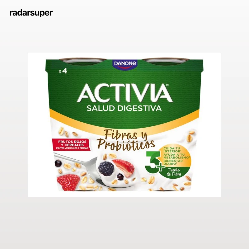 IOGURTE BIFIDUS ACTIVIA FR SILVESTRES CEREAIS 4X115G