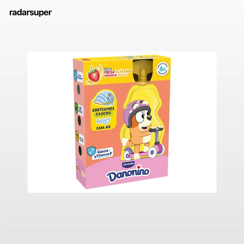 IOGURTE INFANTIL DANONINO PARA LEVAR MORANGO-BANANA 4X70G