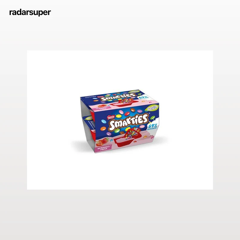 IOGURTE NESTLÉ SMARTIES MORANGO 2X128G
