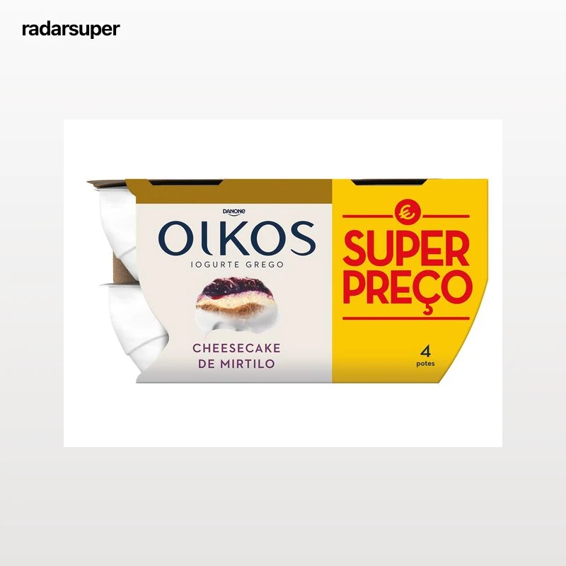 IOGURTE OIKOS DANONE GREGO CHEESECAKE DE MIRTILO 4X110G