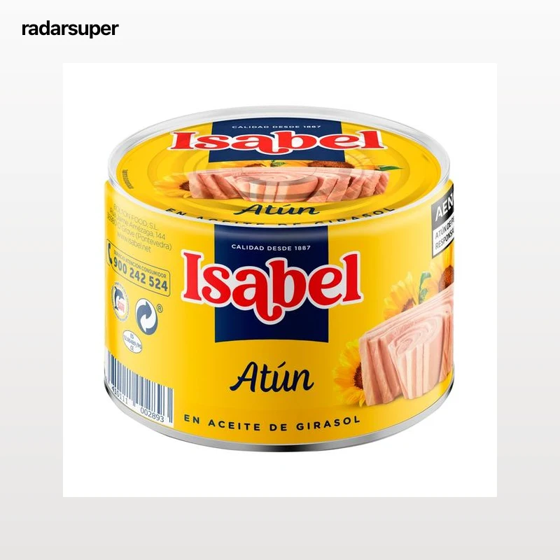 ISABEL Atún en aceite de girasol 260 g.