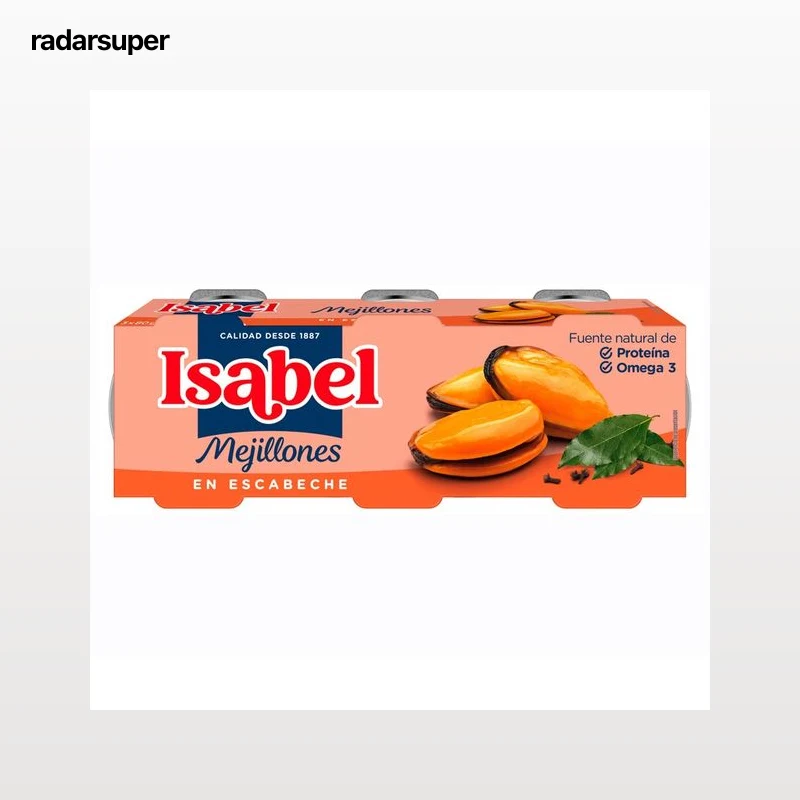 ISABEL Mejillones gallegos en escabeche 3X43g