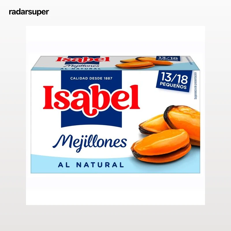 ISABEL Mejillones natural 13/18 gallego 69g