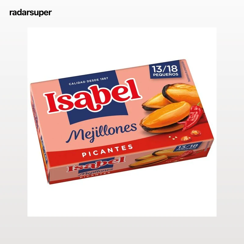 ISABEL Mejillones picantes 13/18 piezas 69 g.