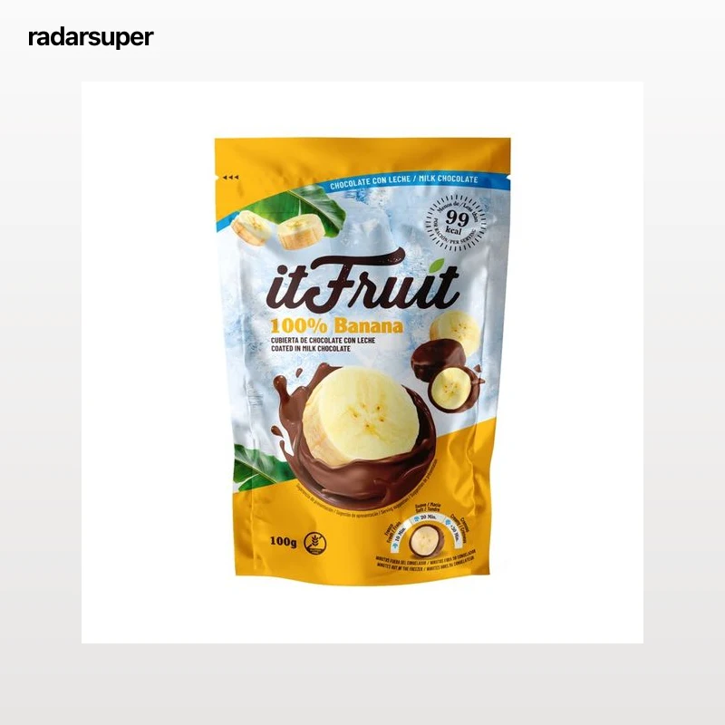 IT FRUIT Banana cubierta de chocolate con leche 100 g.