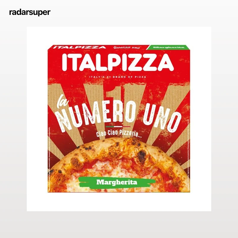 ITALPIZZA La número uno Pizza congelada Margarita (tomate y queso) 410 g.