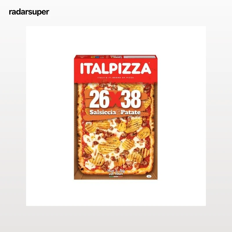 ITALPIZZA Pizza congelada de salchicha y patata 570 g.