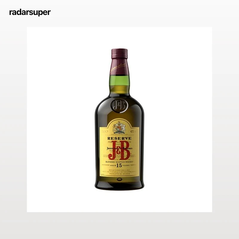 J&B Whisky blended escocés reserva 15 años 70 cl.