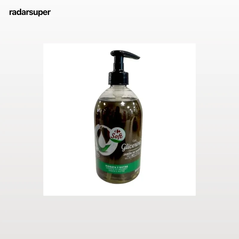 Jabón de manos glicerina Soft Carrefour 500 ml