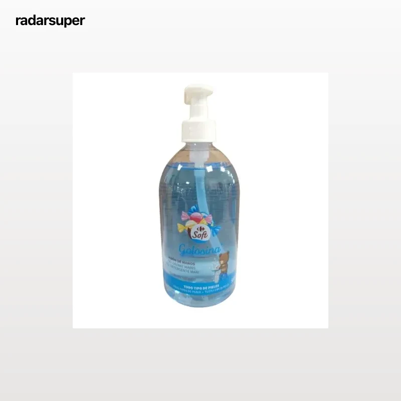 Jabón de manos golosina Soft Carrefour 500 ml.