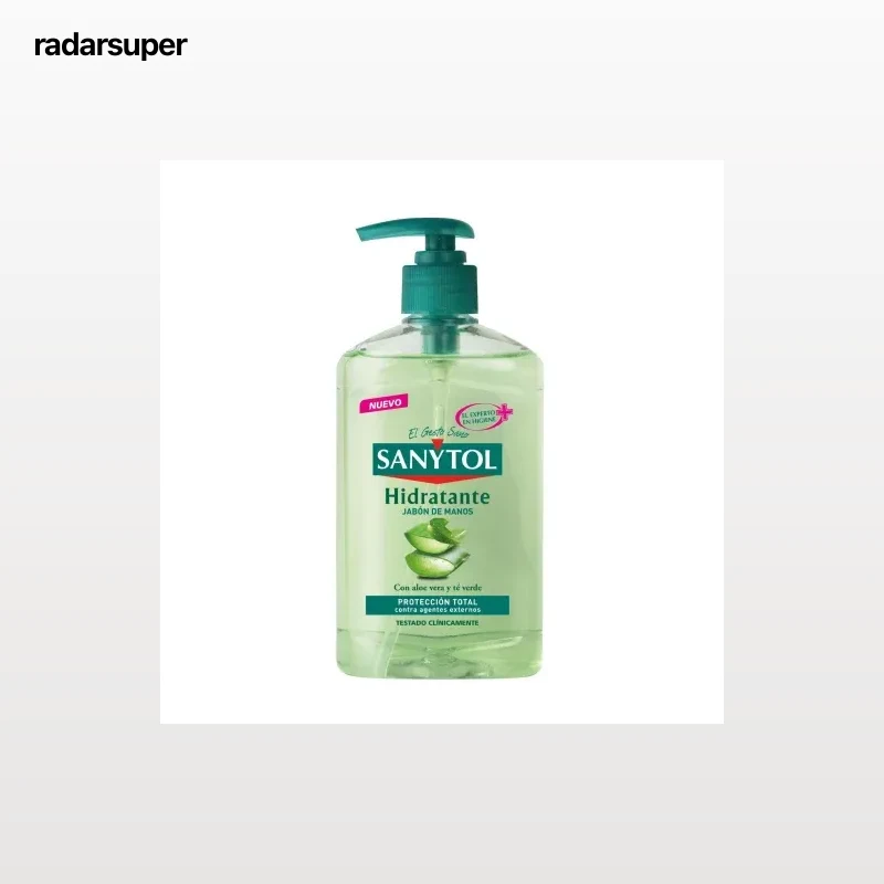 Jabón de manos hidratante con protección total contra agentes externos Sanytol 250 ml.