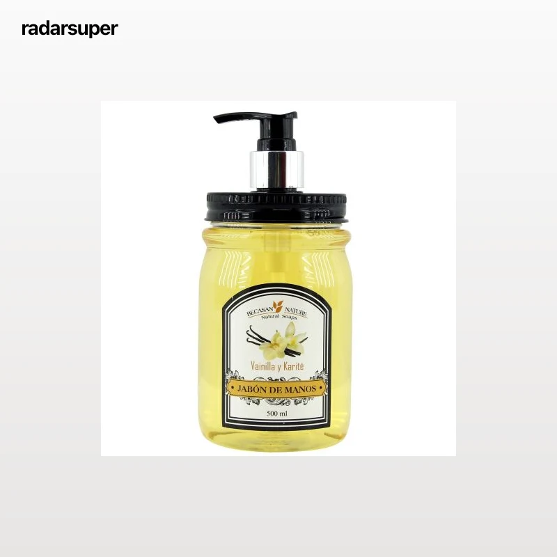 Jabón de manos vainilla y karité Becasan Nature 500 ml.